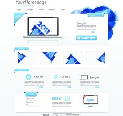 精品网站模板素材图片与专业网页设计服务 打造卓越在线形象